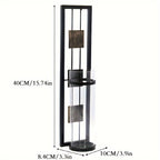 2pcs, Glass Candle Holder, Creative Wall Hanging Candle Holder, Atmosphere Wall Candle Holder, Fireplace Decoration