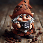New Three-dimensional Coffee Time Gnome Resin Handicraft Ornaments Home Decorations Desktop Knick-knacks