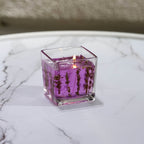 Classic Generous Bottle Advanced Floral Candles, 550G Lavender/rose/orange Scented Candles, True Flower Inlay, Fragrance, Family Perfume Essential, Perfect Birthday Gift