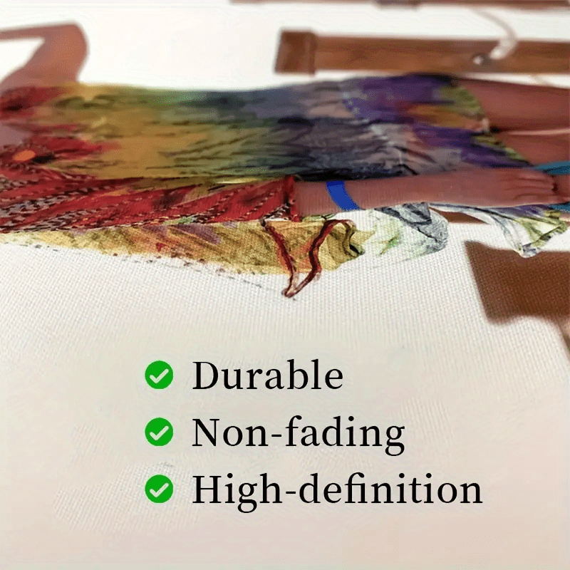 1pc Abstract Black and White Wooden Framed Canvas Wall Art - 0.89inch Thick Frame, Premium Canvas & Solid Wood