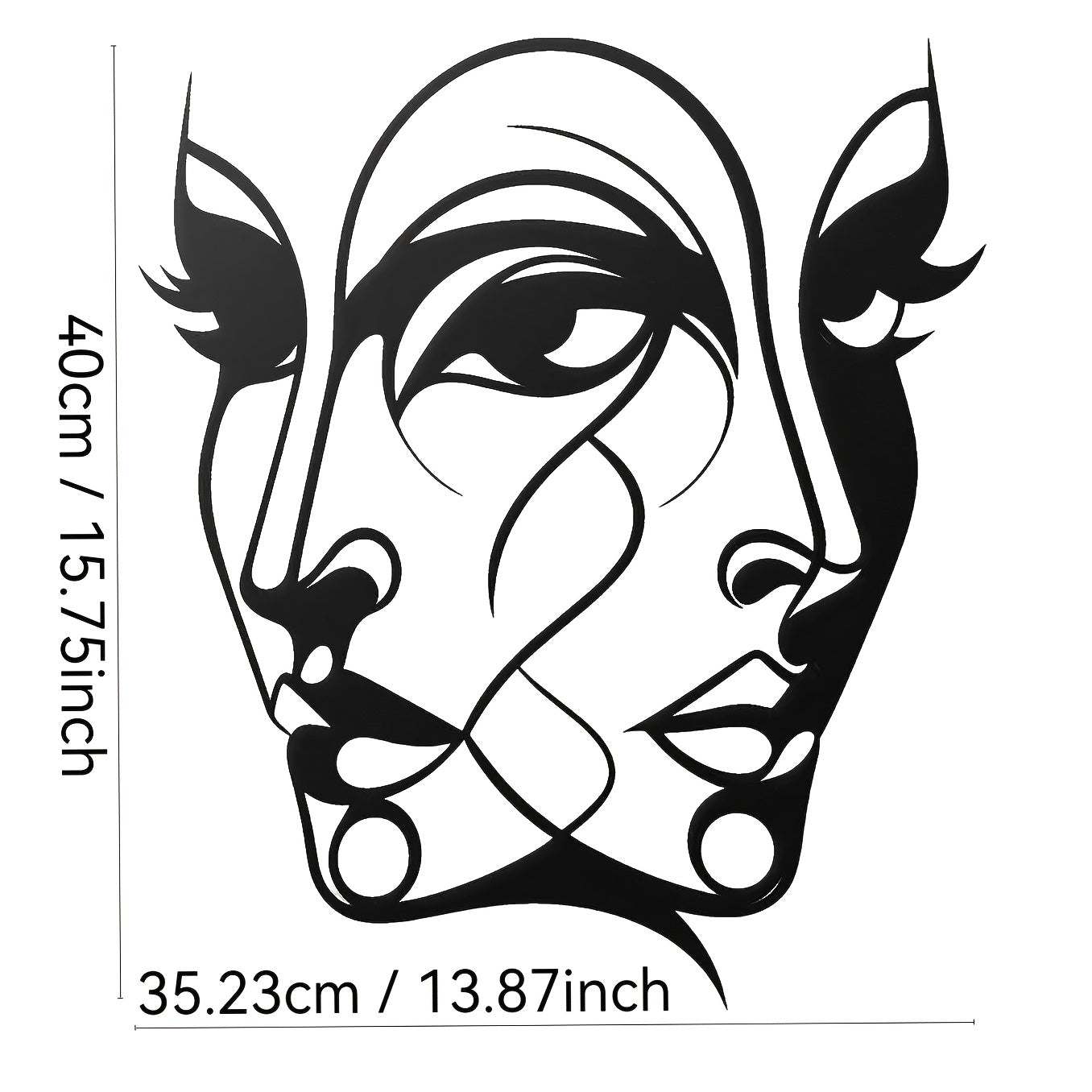 1pc Abstract Woman Face Metal Wall Art, Graceful Art Metal Wall Mural, Perfect for Living Room And Bedroom Decoration, Ideal Gift for Abstract Enthusiasts