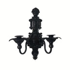 Retro Black Metal Wall Lamp Holder Suitable for Hanging Decoration in Living Room, Bedroom and Corridor