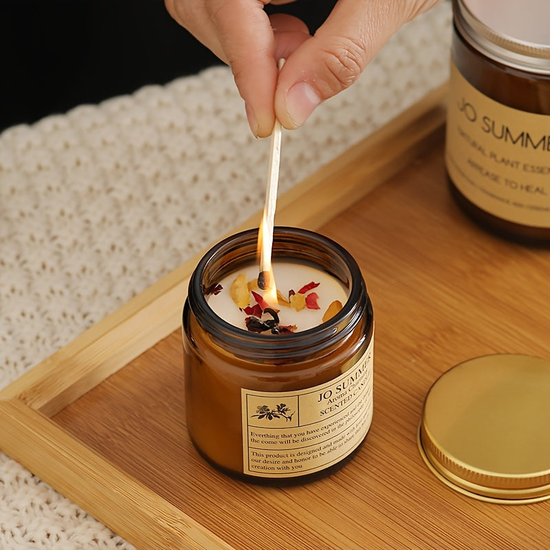 Jasmine & Mint Scented Candle, 3.5oz - Perfect for Home Decor, Room Ambiance, Weddings & Seasonal Celebrations