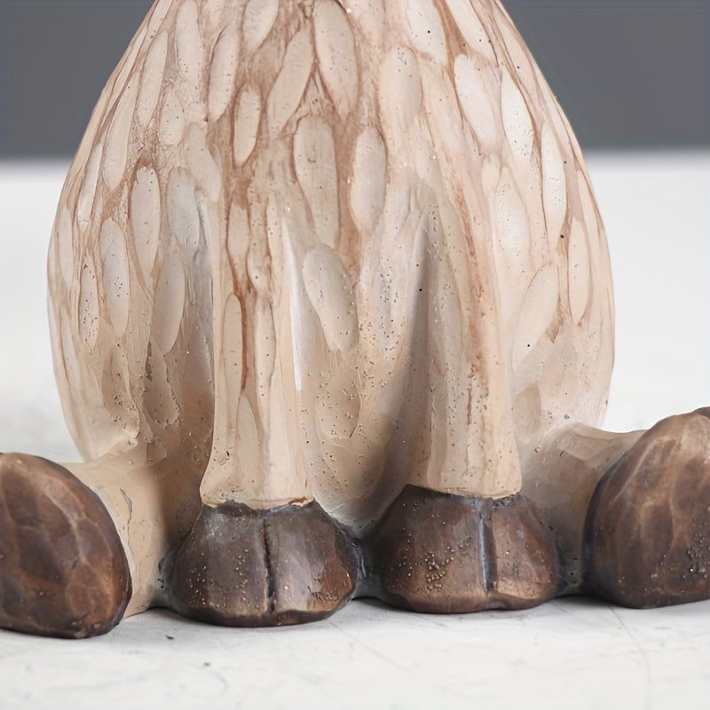 1pc Creative Resin Elk Home Supplies Gift Hand-painted Sculpture Ornament, Wedding Couple Decorations