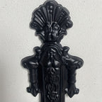 Retro Black Metal Wall Lamp Holder Suitable for Hanging Decoration in Living Room, Bedroom and Corridor